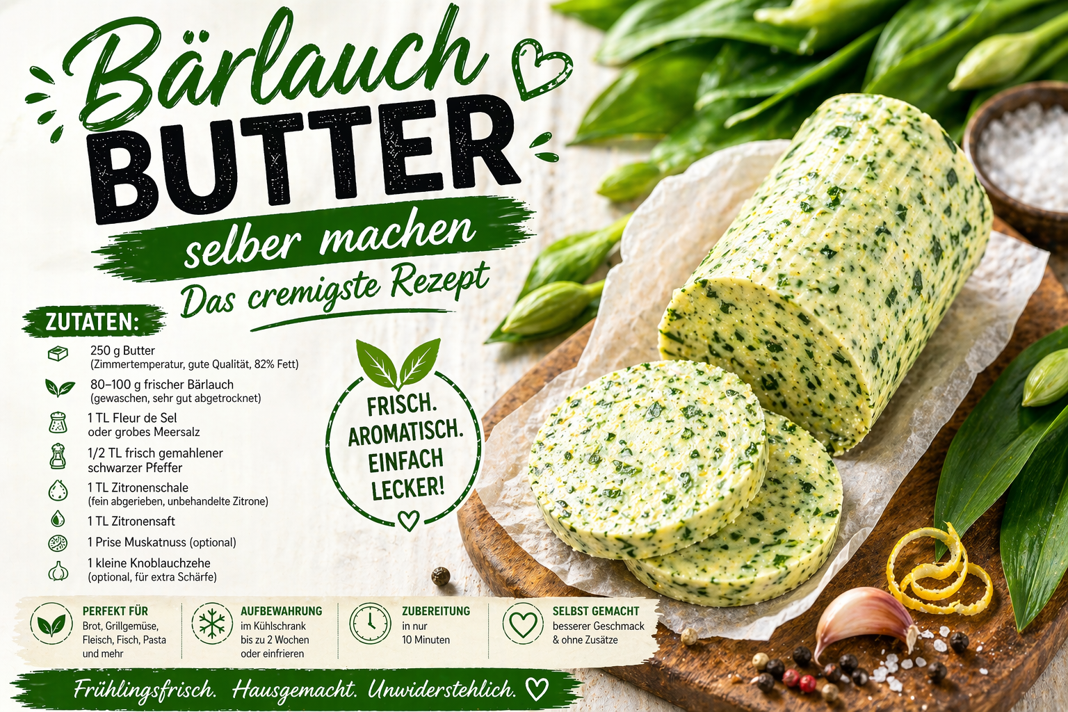 Bärlauchbutter selber machen – Das cremigste Rezept