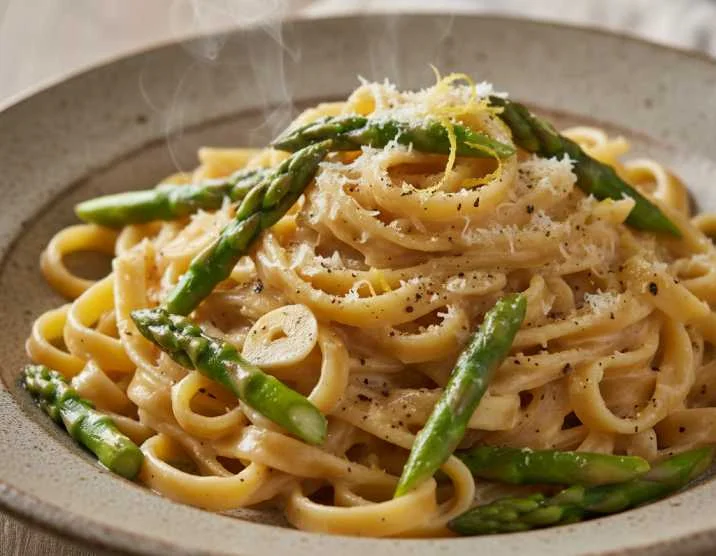Grüner Spargel Pasta mit Sahne: Das perfekte Frühlingsrezept