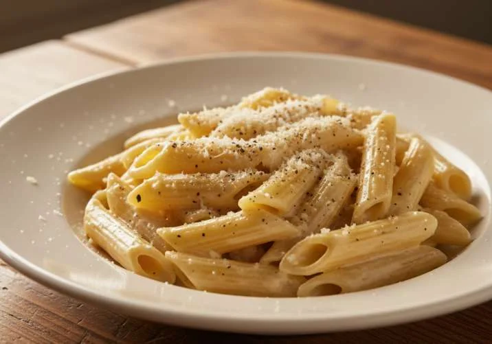 Penne Alfredo mit 4 Zutaten, das Olive Garden schlägt