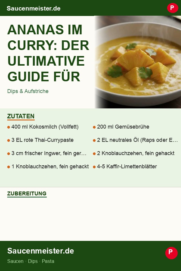 Pinterest Pin: Ananas im Curry: Der ultimative Guide für die perfekte Kombination