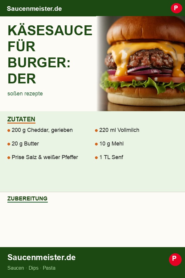 Pinterest Pin: Käsesauce für Burger: Der ultimative Guide
