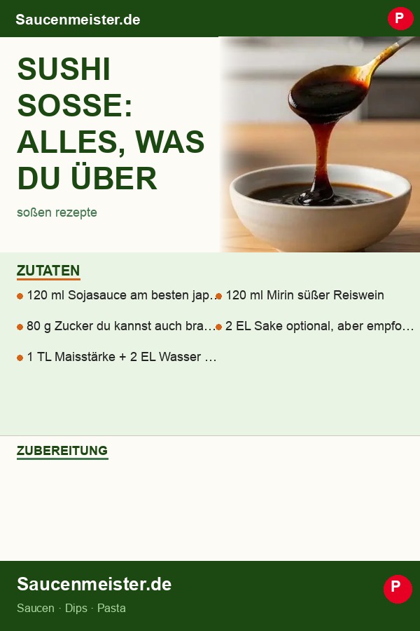 Pinterest Pin: Sushi Soße: Alles, was du über die perfekte Begleitung wissen musst